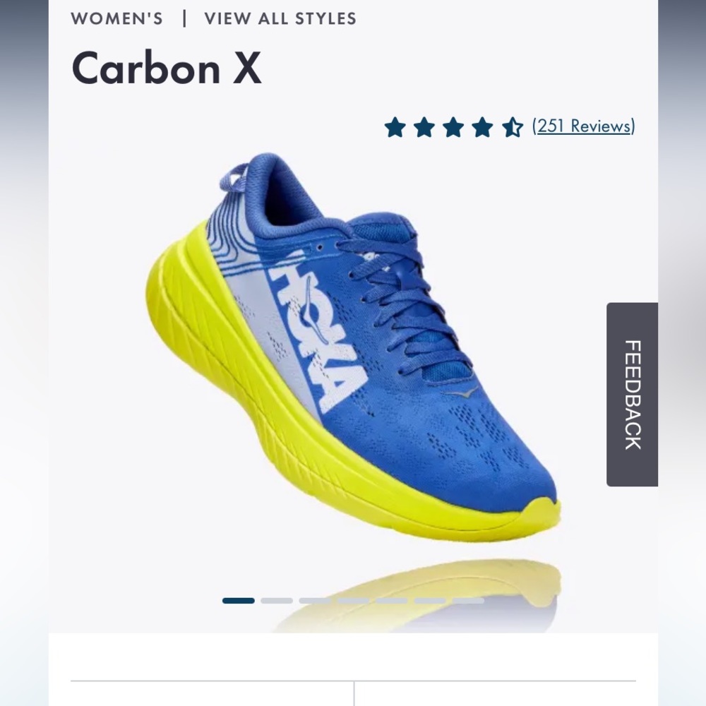 Hoka Carbon X women’s sz 10 NWOT